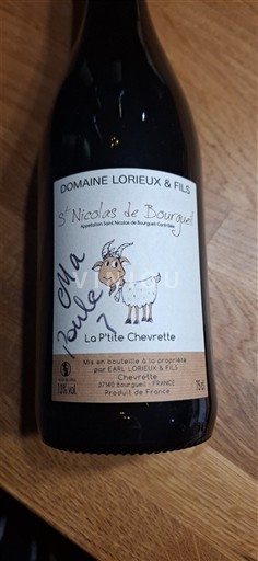Loire Valley Saint-Nicolas-De-Bourgueil Domaine Lorieux & Fils Lo P'tite Chevrette Non-Vintage