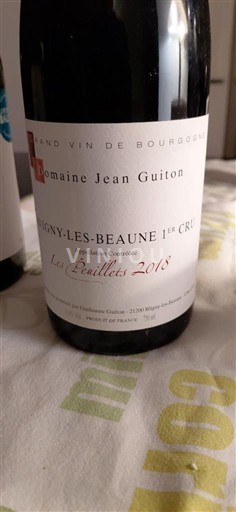 Bourgogne Savigny-lès-beaune Premier Cru Domaine Jean Guiton Les Crasillots 2018