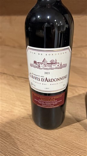 Bordeaux Bordeaux Supérieur Domaine S Graves d'Ardonneau 2021