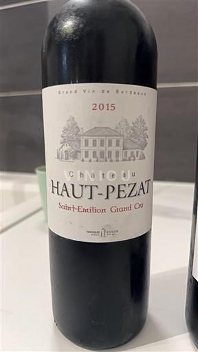 Burdeos Saint-Émilion Gran Cru Grand Cru Château Haut-Pezat 2015