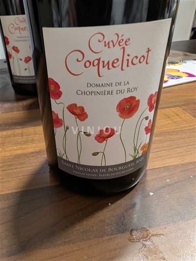 Valea Loarei Saint-Nicolas-De-Bourgueil Domaine La Chopinière du Roy Coquelicot 2023