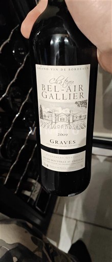 Bordeaux Graves Château Bel-Air Gallier 2009