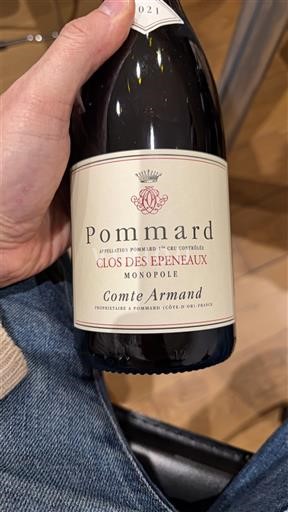 Bourgogne Ospecificerad Premier Cru Comte Armand Clos des Epeneaux Monopole 2021