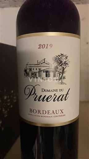 Bordeaux Domaine Pruerat 2019