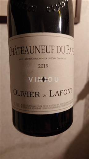 Rhônedalen Châteauneuf-du-Pape Olivier & Lafont 2019