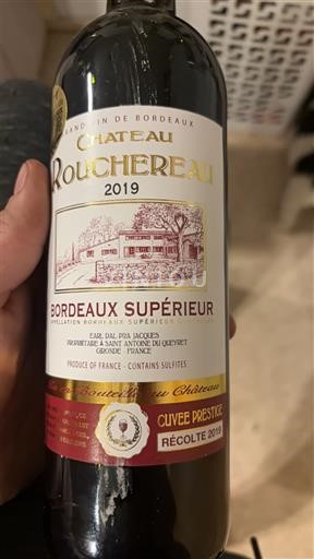 Bordeaux Bordeaux Supérieur Château Roucherau Prestige 2019