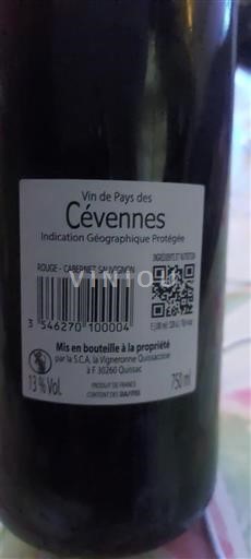 Linguadoca e Rossiglione Cévennes La Vigneronne Quissacoise Senza annata