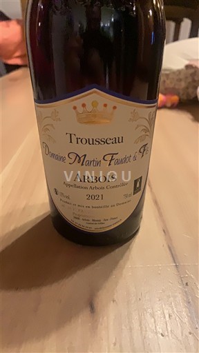 Jura Arbois Domaine Martin Faudot & Fils Trousseau 2021