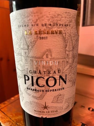Bordeaux Bordeaux Supérieur Château Picon La Réserve 2017