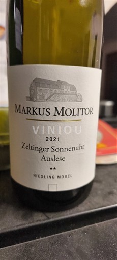 Mosel Moselle Markus Molitor Zeltinger Sonnenuhr Auslese 2021