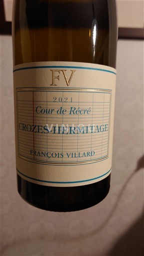 Thung lũng Rhône Crozes-hermitage François Villard Cour de Récré 2021