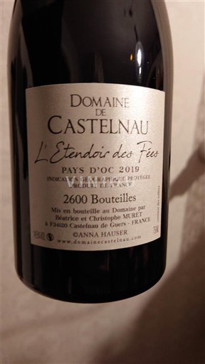 Languedoc-Roussillon Pays d'Oc Domaine Castelnau L'Etendard des Fées 2019