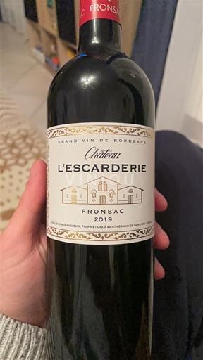 Bordeaux Fronsac Château L'Escarderie 2019