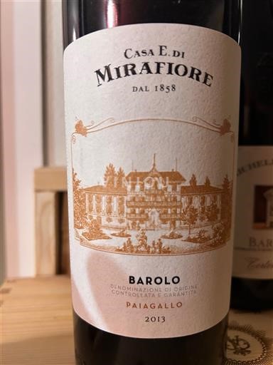 Piemont Barolo Casa E. di Mirafiore Paiagallo 2013