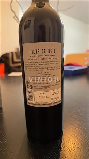 Alentejo Folha do Meio Red Grande Reserva Tinto 2017