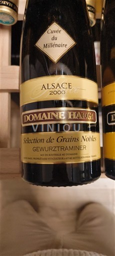 Alsace Gewurztraminer Sélection de Grains Nobles Domaine Haegi du Millénaire 2000