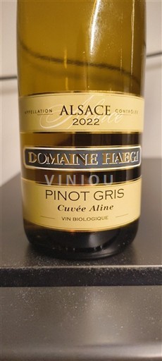 Alsace Pinot xám Domaine Haegi Aline 2022