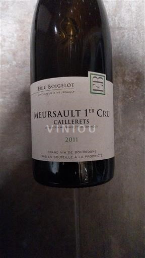 Borgogna Meursault Premier Cru Eric Boigelot Caillerets 2011