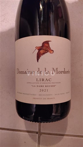 Thung lũng Rhône Lirac Domaine La Mordorée La Dame Rousse 2021