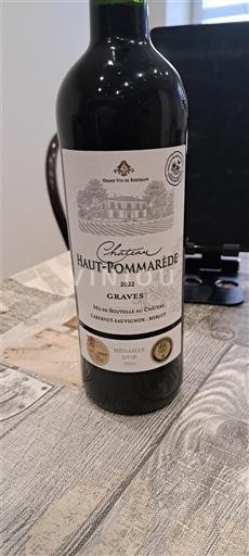 Bordeaux Graves Château Haut-Pommardède 2022