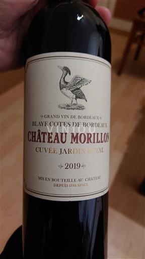 Bordeaux Blaye-Côtes-de-Bordeaux Château Morillon Jardin Royal 2019