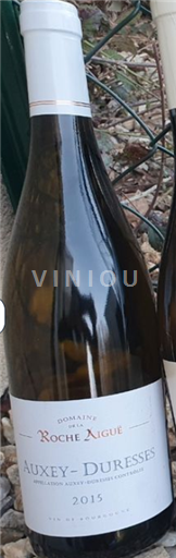 Vina Blanc sec Domaine Roche Aiguë 2015 Francija Burgundija Auxey-Duresses AOC