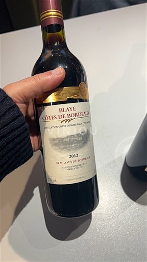 Bordeaux Blaye-côtes-de-bordeaux La Cave Augustin Florent 2012