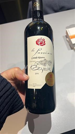 Bordeaux Bordeaux Supérieur Château Boyer La Passion Grande Réserve 2016