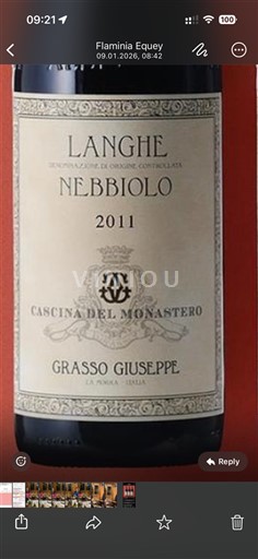 Piémont Langhe Cascina del Monastero Nebbiolo 2016