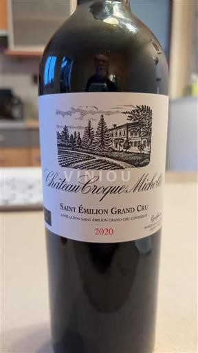 Víno Rouge sec Château Croque Michotte 2020 Francie Bordeaux Saint-Émilion Grand Cru AOC Grand Cru
