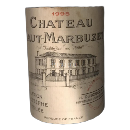 Bordéus Saint-Estèphe Chateau Haut-Marbuzet 1995