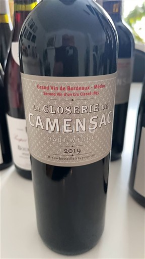 Bordeaux Haut-Médoc Château Camensac La Closerie de Camensac 2019