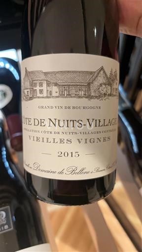 Borgogna Côte de Nuits Villages Domaine Bellene Vielles Vignes 2015