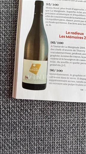 Thung lũng sông Loire Saumur Thierry germain Clos Romans 2019