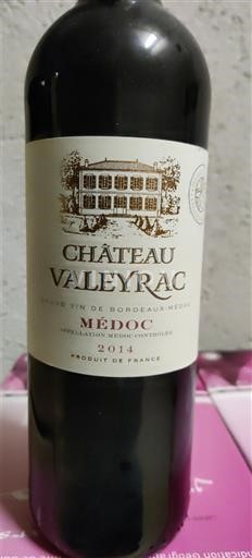 Bordéus Médoc Château Valeyrac 2014