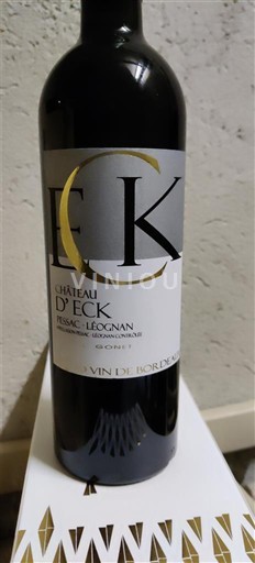 Vinhos Rouge sec Château Eck 2016 França Bordéus Pessac-Léognan AOC