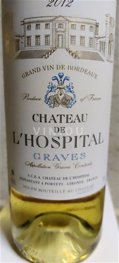 Bordeaux Graves Château L'Hospital 2012