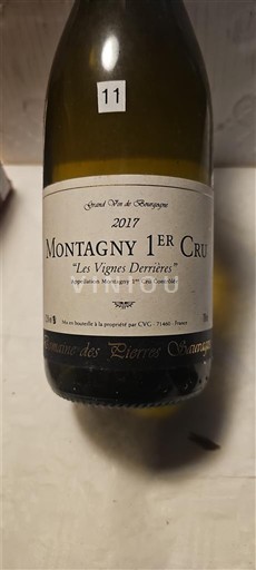 Bourgogne Montagny Premier Cru Domaine S Pierres Blanches Les Vignes Derrières 2017