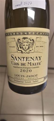 Bourgogne Santenay Domaine Louis Jadot Clos de Malte 2020