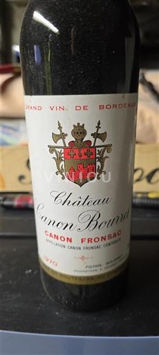 Bordeaux Canon-Fronsac Château Canon Bouche 1970