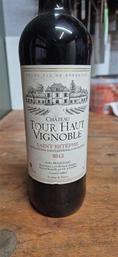 Bordeaux Saint-Estèphe Château Tour Haut Vignoble 2013
