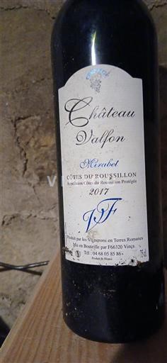 Roussillon Côtes du Roussillon Château Valfon Merlot 2017