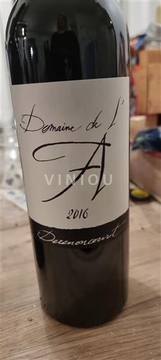Vini Rouge sec Domaine L'A 2016 Francia Bordeaux Castillon Côtes de Bordeaux AOC