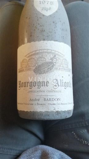 Bourgogne Bourgogne-aligoté André Bardon 1978