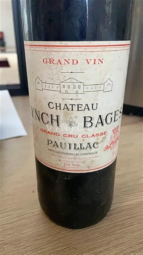 Bordéus Pauillac Château Lynch-Bages 1991 Não Sazonado