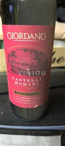 Latium Castelli Romani Giordano Collection 2018