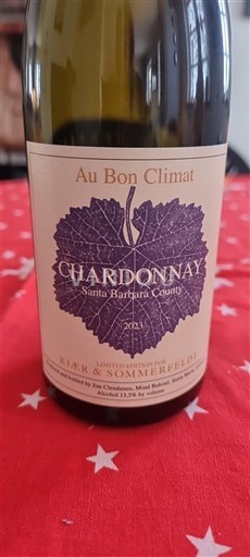 Vùng trồng nho được cấp phép California Không được chỉ định Au Bon Climat 2023