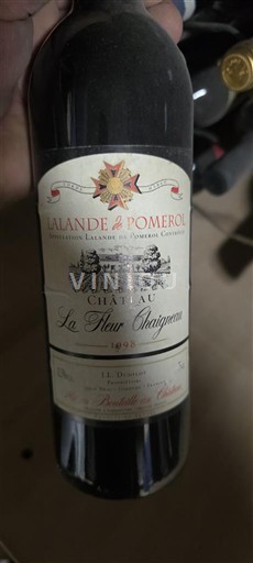 Bordéus Lalande-de-Pomerol Château La Fleur Châtagneau 1998