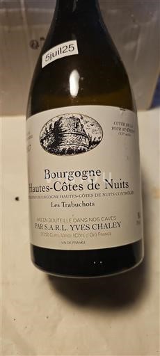 Bourgogne Hautes Côtes de Nuits S.A.R.L. Yves Chaley Les Trabuchots 2017