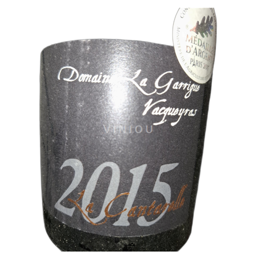 Thung lũng Rhône Vacqueyras Domaine La Garrigue La Cantarelle 2015